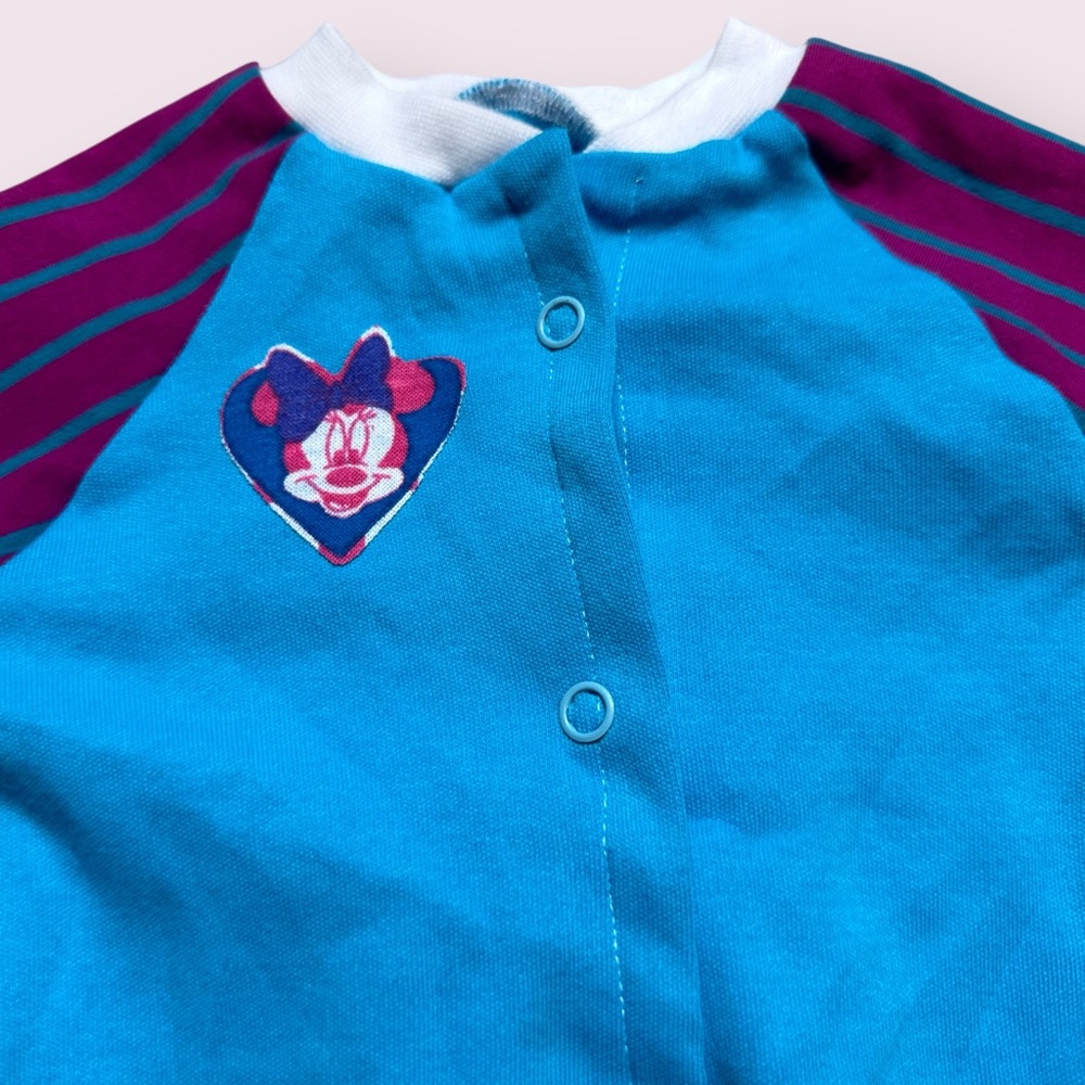 Vintage Hand Made Disney Minnie Mouse Blue and Purple Kids One Piece - Picture 4 of 9